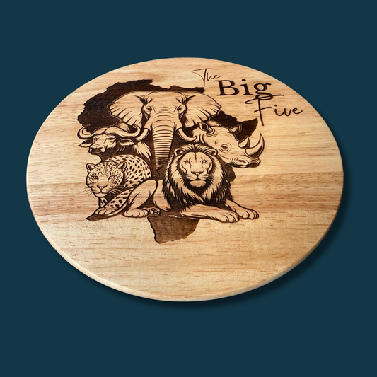 The Big Five Breadboard | African Safari Inspired Wooden Board