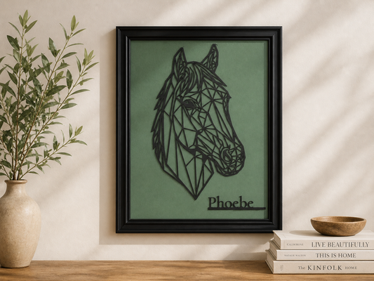 Geometric Rhino Wall Art | Minimalist Wildlife Statement Piece